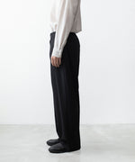 画像をギャラリービューアに読み込む, ATTACHMENT アタッチメントのWO/TA STRETCH TRO 1TUCK WIDE TROUSERS - BLACKの公式通販サイトsession福岡セレクトショップ
