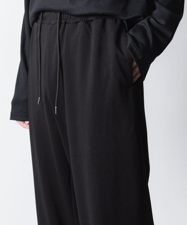 ATTACHMENT アタッチメントのCOTTON DOUBLE FACE LOUNGE TROUSERS - BLACKの公式通販サイトsession福岡セレクトショップ