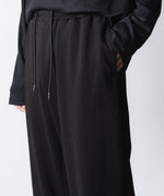 画像をギャラリービューアに読み込む, ATTACHMENT アタッチメントのCOTTON DOUBLE FACE LOUNGE TROUSERS - BLACKの公式通販サイトsession福岡セレクトショップ
