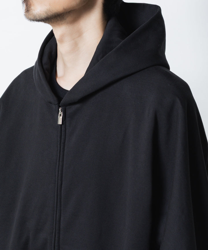 ATTACHMENT アタッチメントのCO STRECH TERRY ZIP UP HOODIE - BLACKの公式通販サイトsession福岡セレクトショップ
