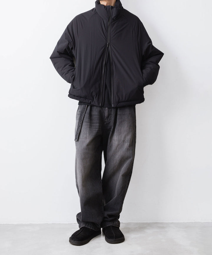 ATTACHMENT / EXCLUSIVE ITEMアタッチメントの11oz DENIM 1TUCK BELTED PANTS  - BLACKの公式通販サイトsession福岡セレクトショップ