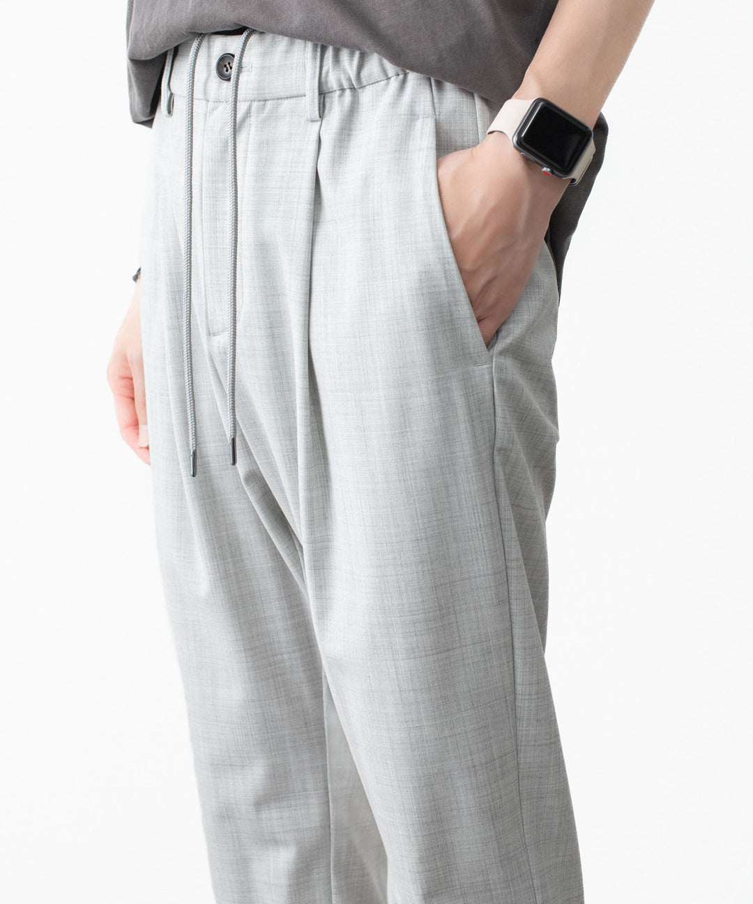 ATTACHMENT アタッチメントのWO/TA STRETCH TRO REGULAR FIT EASY TROUSERS - X.GRAYの公式通販サイトsession福岡セレクトショップ