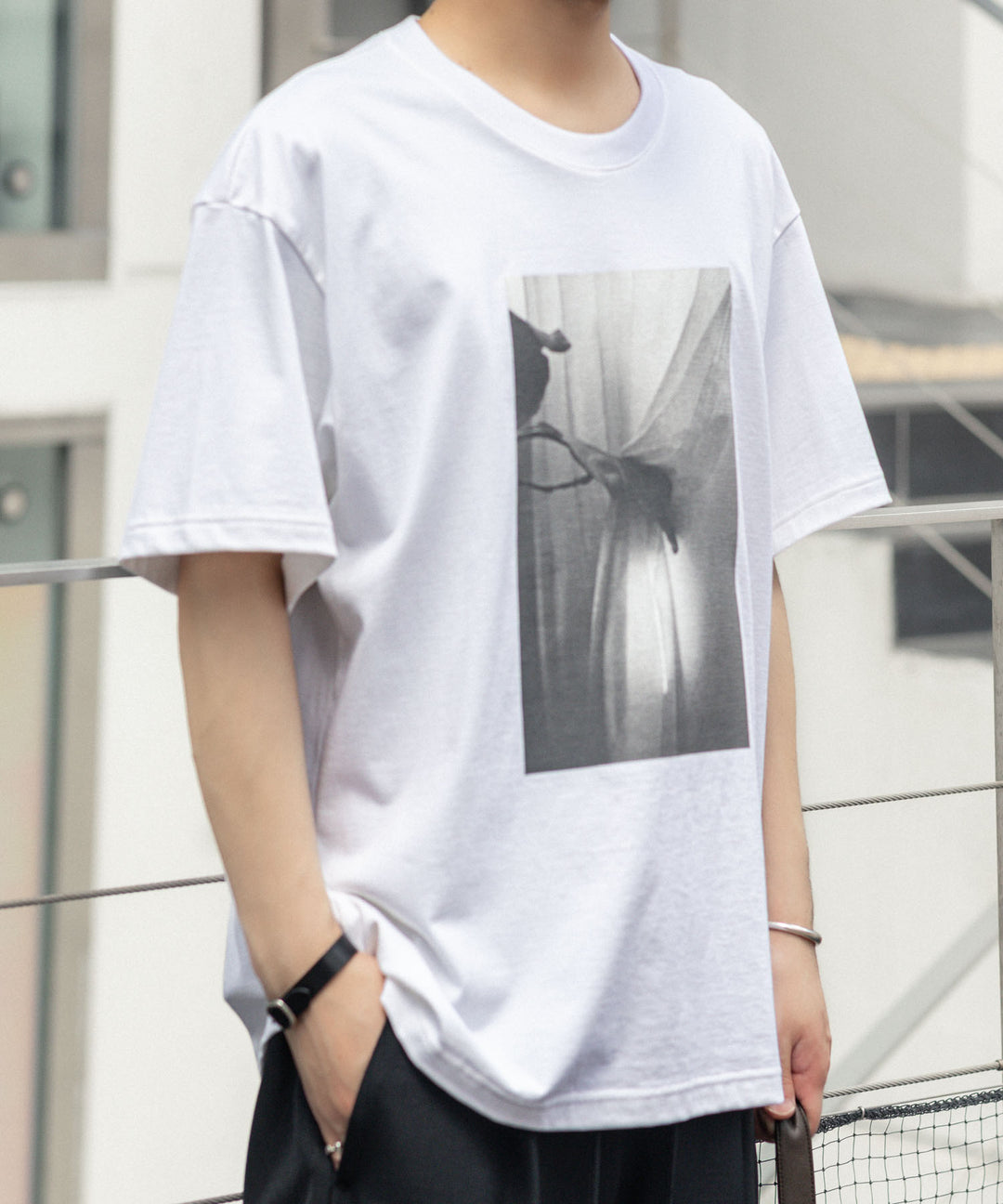 ATTACHMENT アタッチメントの30//2 SUVIN JERSEY PRINT TEE - WHITEの公式通販サイトsession福岡セレクトショップ