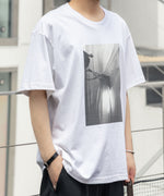 画像をギャラリービューアに読み込む, ATTACHMENT アタッチメントの30//2 SUVIN JERSEY PRINT TEE - WHITEの公式通販サイトsession福岡セレクトショップ
