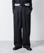 画像をギャラリービューアに読み込む, ATTACHMENT アタッチメントのT/W/SI STRETCH GABARDINE FLAP TROUSERS - D.NAVYの公式通販サイトsession福岡セレクトショップ
