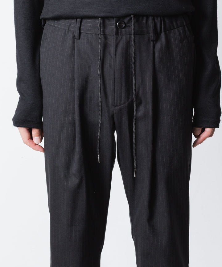 ATTACHMENT アタッチメントのT/W/SI STRETCH GABARDINE REGULAR FIT EASY TROUSERS - S.BLACKの公式通販サイトsession福岡セレクトショップ