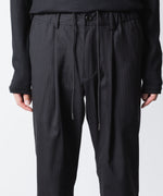 画像をギャラリービューアに読み込む, ATTACHMENT アタッチメントのT/W/SI STRETCH GABARDINE REGULAR FIT EASY TROUSERS - S.BLACKの公式通販サイトsession福岡セレクトショップ

