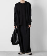 画像をギャラリービューアに読み込む, ATTACHMENT アタッチメントのSORIBIA TWILL BELTED WIDE TROUSERS-BLACKの公式通販サイトsession福岡セレクトショップ
