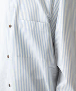 画像をギャラリービューアに読み込む, ATTACHMENT アタッチメントのWO/PE STRIPE L/S SHIRT - S.BLUEの公式通販サイトsession福岡セレクトショップ
