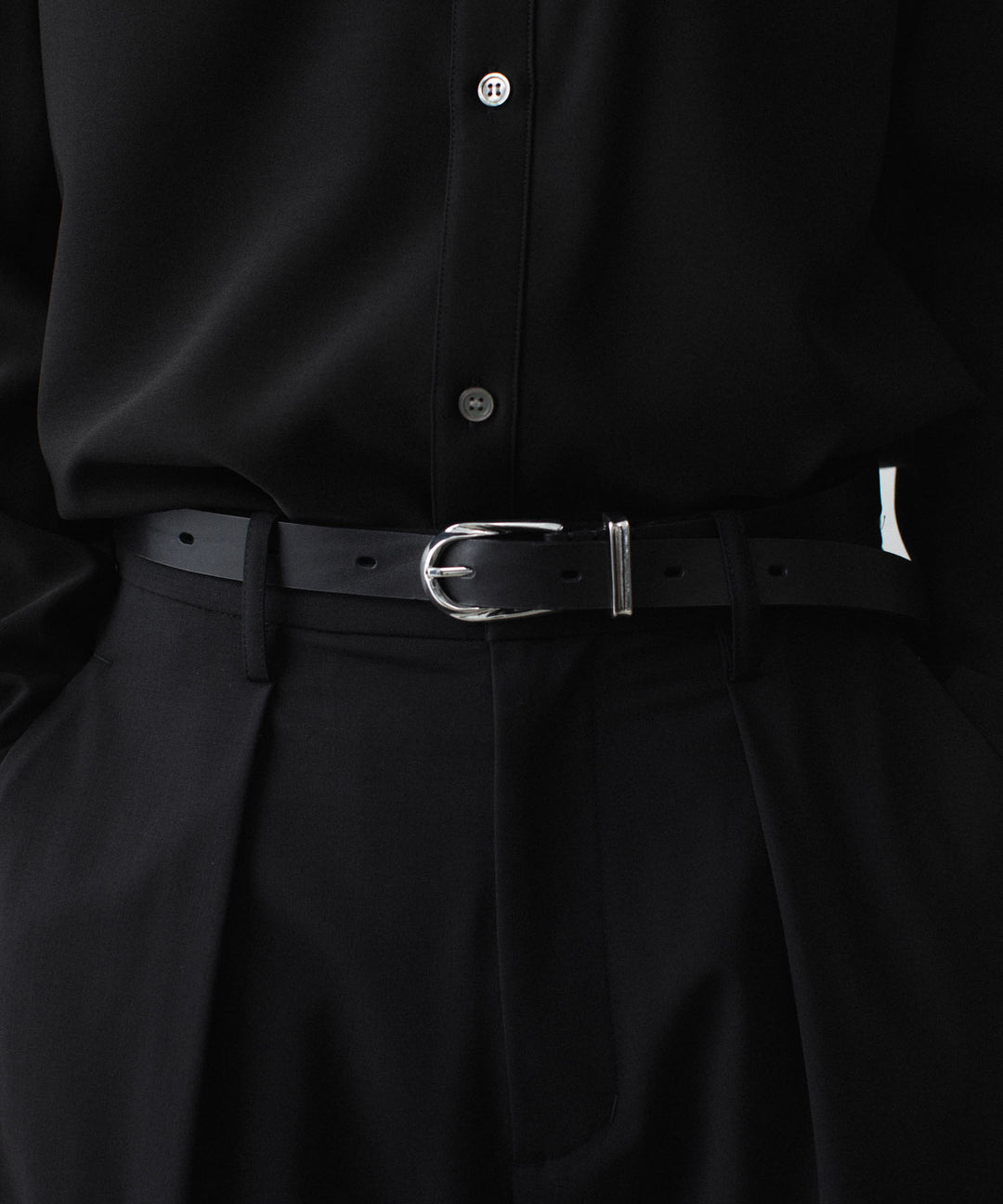 ATTACHMENT アタッチメントのCOW LEATHER WESTERN BELT - BLACKの公式通販サイトsession福岡セレクトショップ