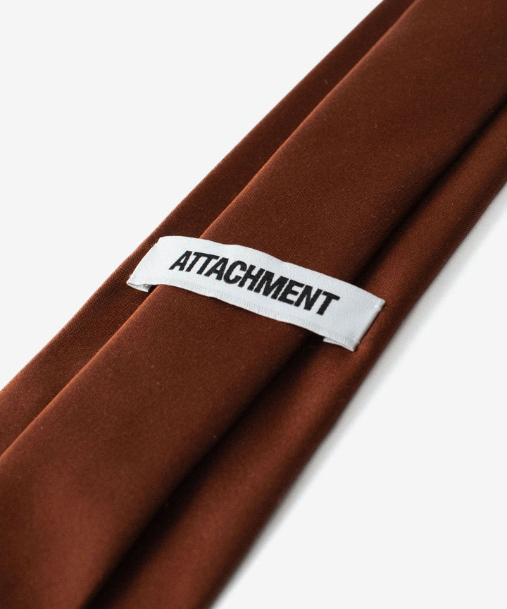 ATTACHMENT アタッチメントのSILK SATIN TIE - BROWNの公式通販サイトsession福岡セレクトショップ
