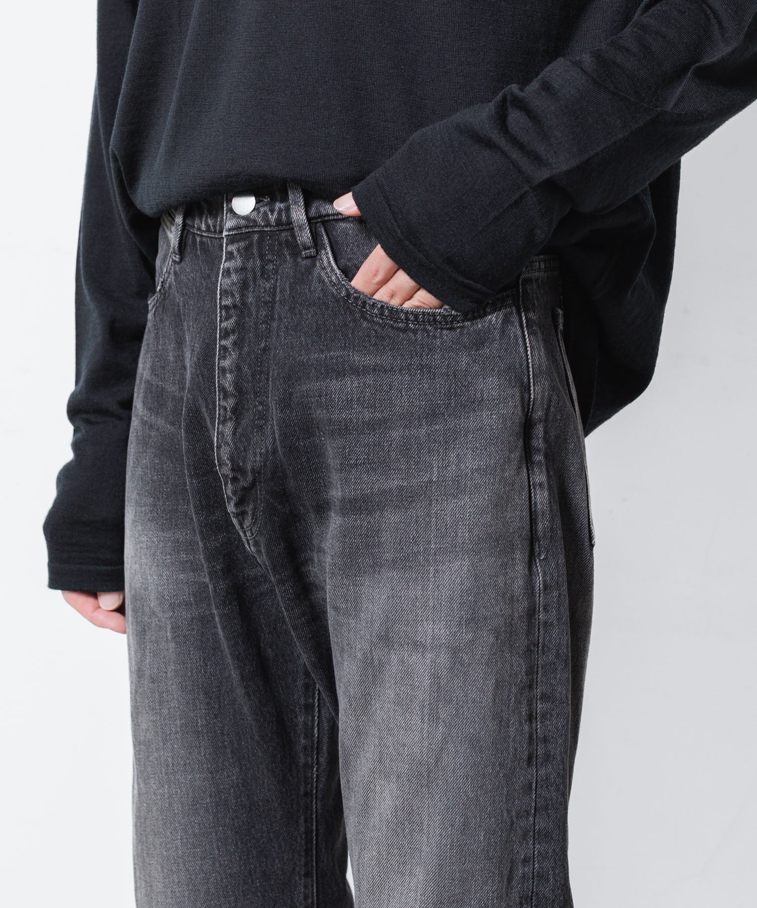 ATTACHMENT アタッチメントの13OZ DENIM STRAIGHT JEANS - BLACKの公式通販サイトsession福岡セレクトショップ