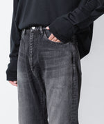 画像をギャラリービューアに読み込む, ATTACHMENT アタッチメントの13OZ DENIM STRAIGHT JEANS - BLACKの公式通販サイトsession福岡セレクトショップ
