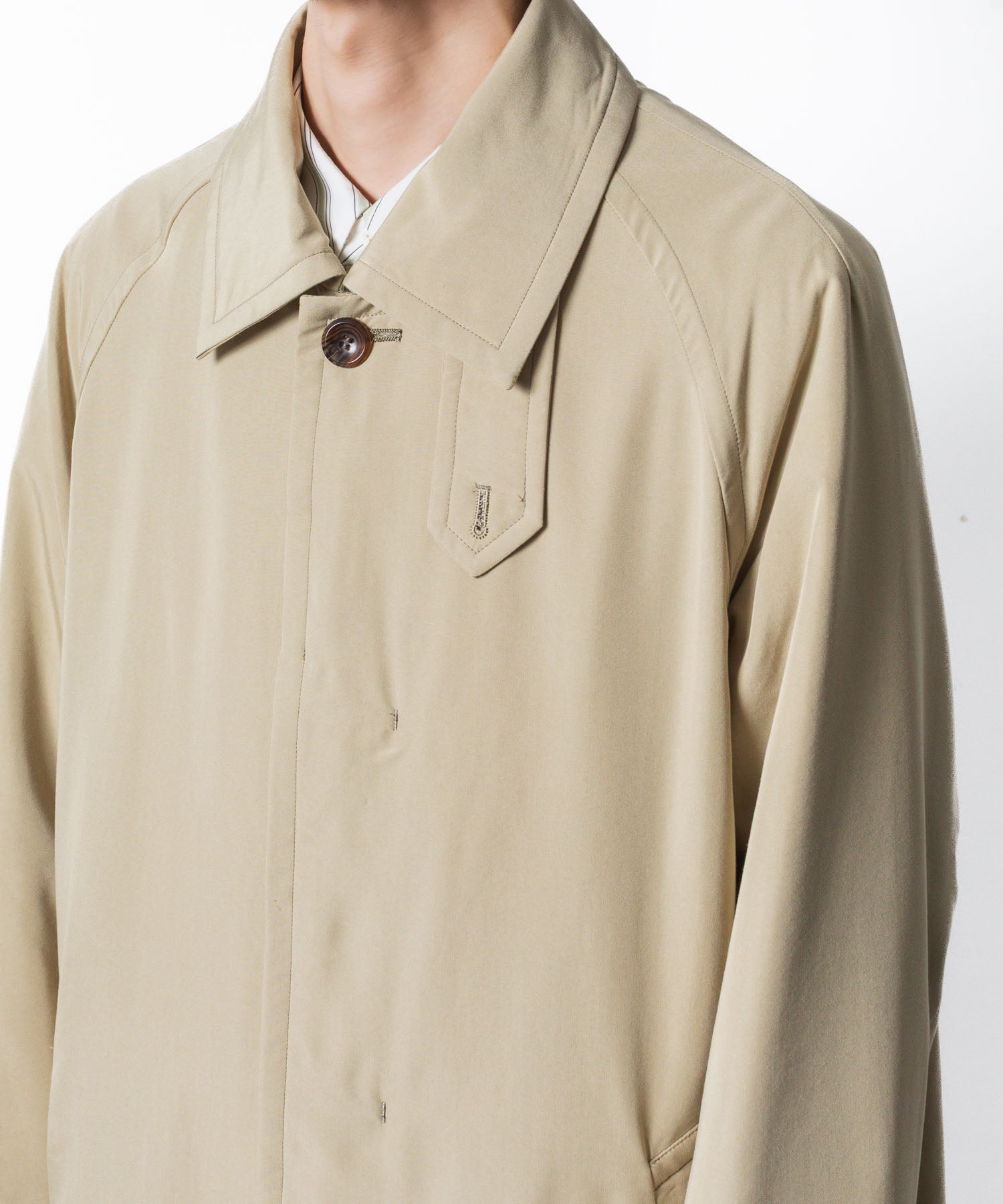 VEIN ヴェインのFIBRIL POPLIN PADDING BALMACAAN COAT - L.BEIGEの公式通販サイトsession福岡セレクトショップ