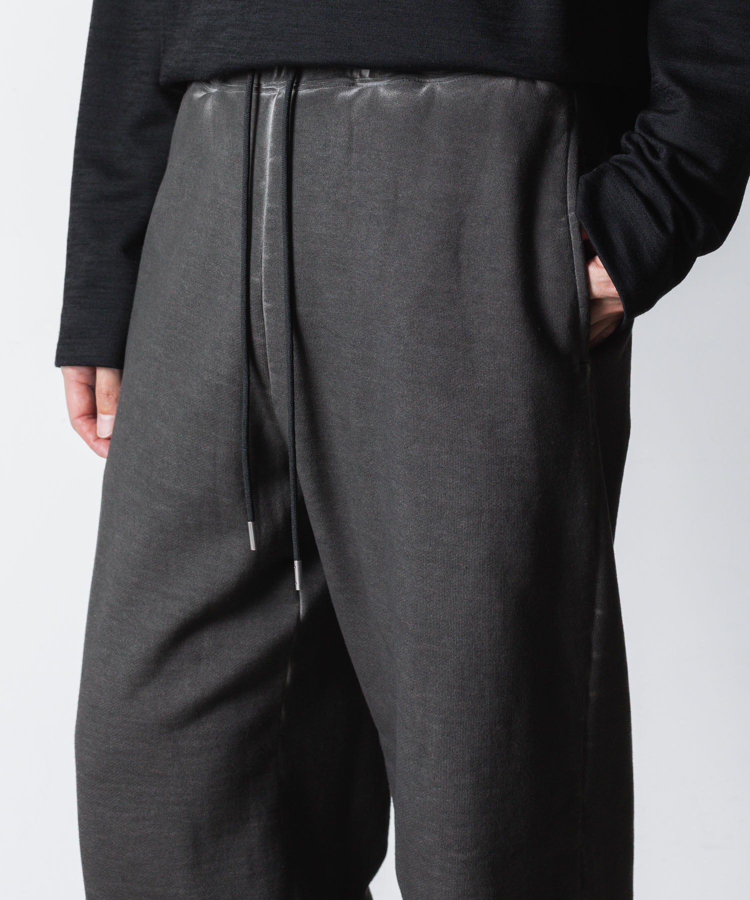 VEIN ヴェインのJUMBERCA TERRY COLD DYED SWEAT PANTS - GRAYの公式通販サイトsession福岡セレクトショップ