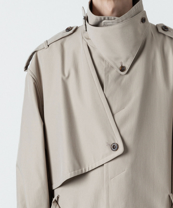 ato(アトウ)のSTAND COLLAR SINGLE TRENCH COAT - BEIGEの公式通販サイトsession福岡セレクトショップ