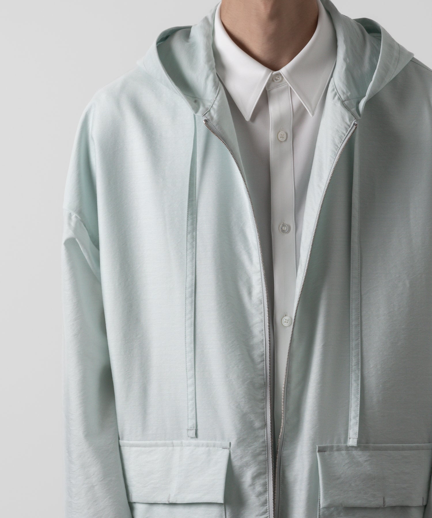 ATTACHMENT アタッチメントのWO/NY VOILE ZIP UP HOODED JACKET - L.GREEN 公式通販サイトsession福岡セレクトショップ