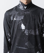画像をギャラリービューアに読み込む, VEIN ヴェインのPRINTED COOLMAX STRETCH JERSEY VPW HIGH NECK L/S TEE - BLACKの公式通販サイトsession福岡セレクトショップ
