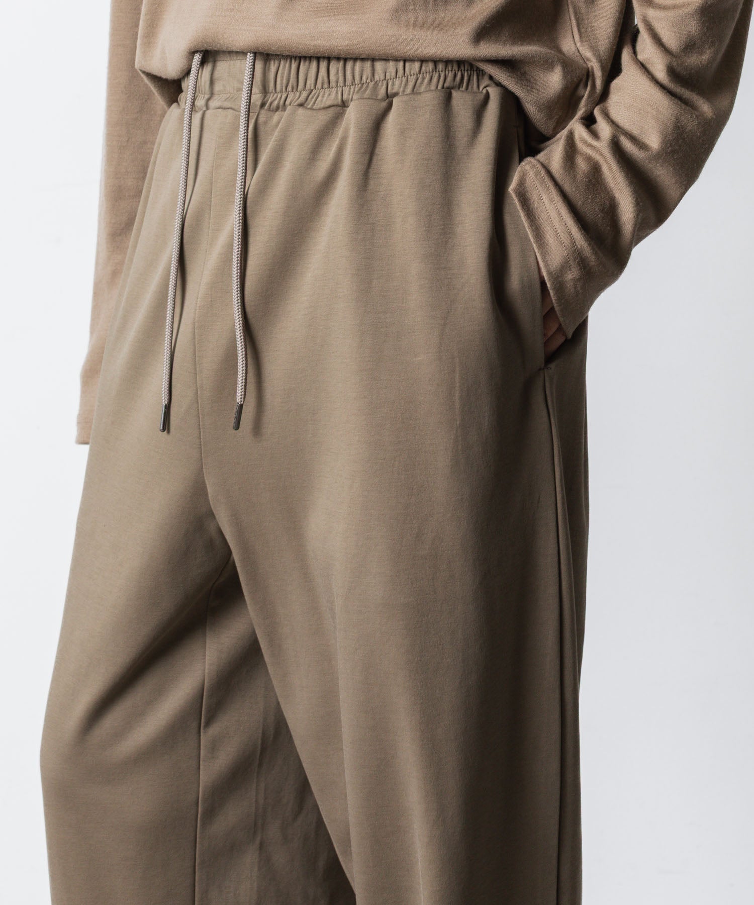 ATTACHMENT アタッチメントのCOTTON DOUBLE FACE LOUNGE TROUSERS - CAMELの公式通販サイトsession福岡セレクトショップ