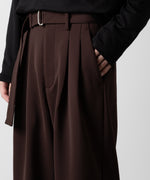 画像をギャラリービューアに読み込む, ATTACHMENT アタッチメントのPE STRETCH DOUBLE CLOTH BELTED TAPERED FIT TROUSERS - BROWN 公式通販サイトsession福岡セレクトショップ
