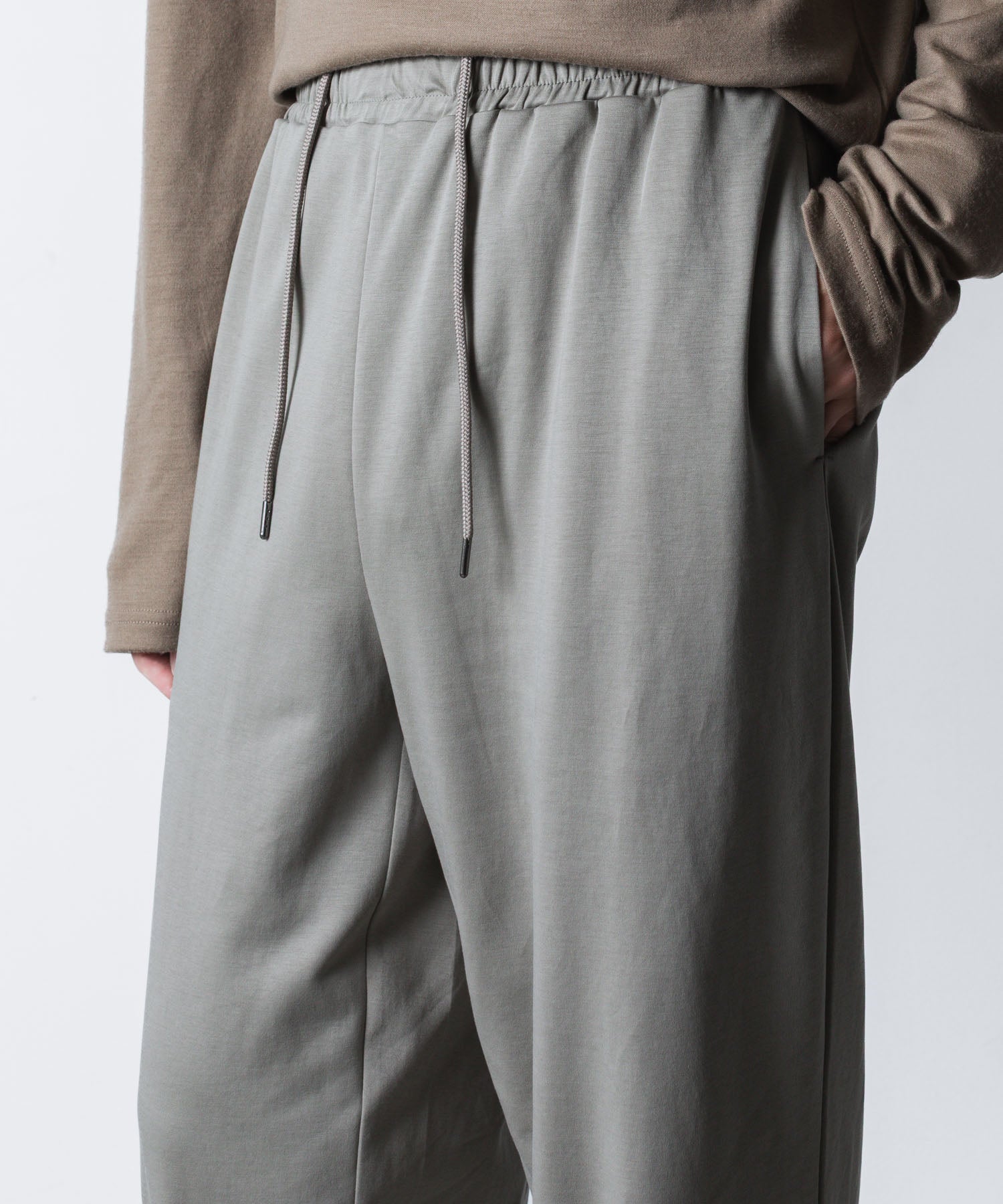 ATTACHMENT アタッチメントのCOTTON DOUBLE FACE LOUNGE TROUSERS - L.KH GRAYの公式通販サイトsession福岡セレクトショップ