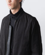 画像をギャラリービューアに読み込む, VEIN ヴェインのSYNTHETIC SUEDE LEATHER BOMBER JKT - BLACKの公式通販サイトsession福岡セレクトショップ
