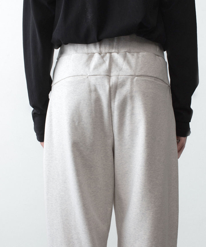 ATTACHMENT アタッチメントのCO STRETCH TERRY 1TUCK EASY TROUSERS - X.GRAYの公式通販サイトsession福岡セレクトショップ
