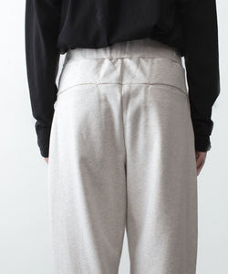ATTACHMENT /アタッチメント】CO STRETCH TERRY 1TUCK EASY TROUSERS