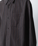 画像をギャラリービューアに読み込む, ATTACHMENT アタッチメントのCU/CO STRIPE TWILL L/S SHIRT - S.GRAYの公式通販サイトsession福岡セレクトショップ
