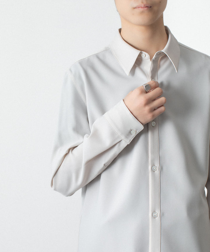ATTACHMENT アタッチメントのPE COMPACT TWILL REGULAR COLLAR DRESS SHIRT - L.GRAYの公式通販サイトsession福岡セレクトショップ
