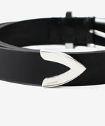 画像をギャラリービューアに読み込む, ATTACHMENT アタッチメントのCOW LEATHER WESTERN BELT - BLACKの公式通販サイトsession福岡セレクトショップ
