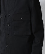画像をギャラリービューアに読み込む, ATTACHMENT アタッチメントのCO NIDOM CLOTH M-43 JACKET - BLACKの公式通販サイトsession福岡セレクトショップ
