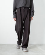 画像をギャラリービューアに読み込む, ATTACHMENT アタッチメントのPE STRETCH DOUBLE CLOTH BELTED STRAIGHT TROUSERS - D.BROWNの公式通販サイトsession福岡セレクトショップ
