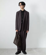 画像をギャラリービューアに読み込む, ATTACHMENT アタッチメントのPE STRETCH DOUBLE CLOTH BELTED WIDE TAPERED TROUSERS - D.BROWNの公式通販サイトsession福岡セレクトショップ
