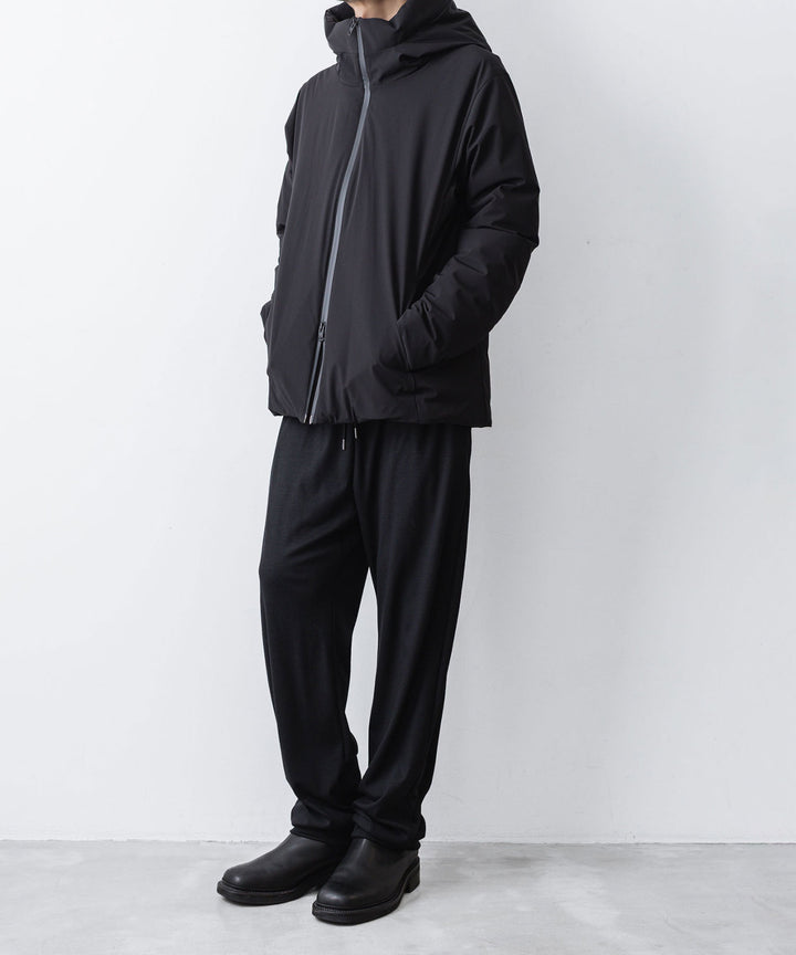 ATTACHMENT アタッチメントの1/60 WOOL SMOOTH SLIM FIT LOUNGE TROUSERS - BLACKの公式通販サイトsession福岡セレクトショップ