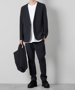 【ATTACHMENT】ATTACHMENT アタッチメントのNY/CO STRETCH JERSEY COLLARLESS JACKET - D.GRAY 公式通販サイトsession福岡セレクトショップ
