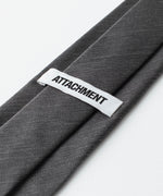 画像をギャラリービューアに読み込む, 【 ATTACHMENT 】SILK SATIN JACQUARD TIE - BLACK
