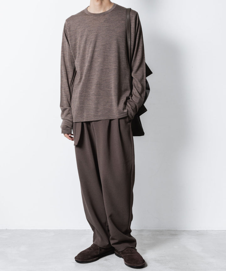 ATTACHMENT アタッチメントの× JOHN SMEDLEY MERINO EXTRAFINE WELTED CREW NECK L/S - D.CAMELの公式通販サイトsession福岡セレクトショップ