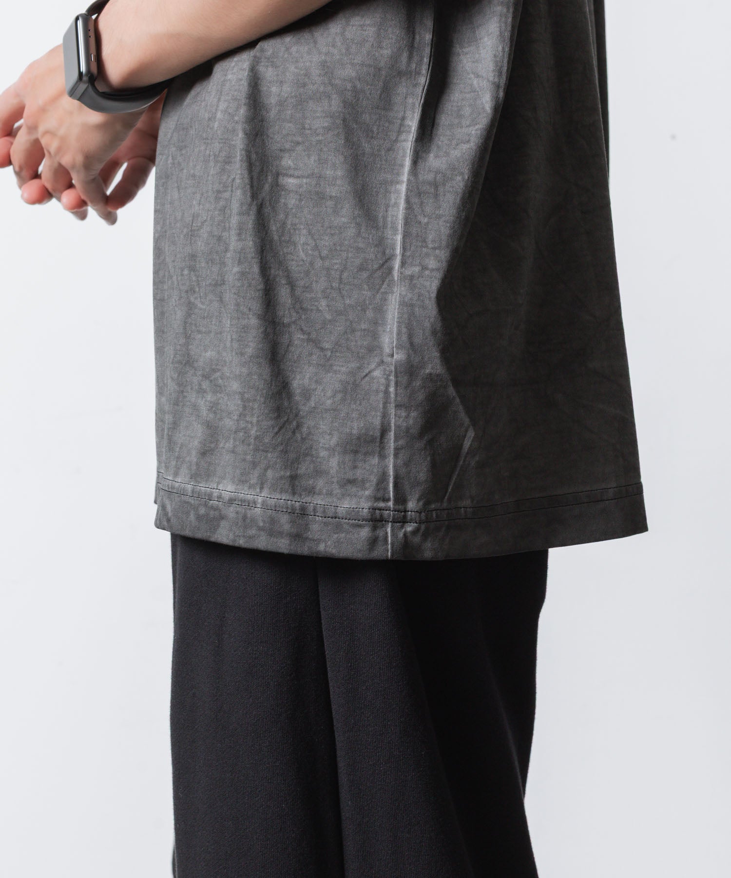 VEIN ヴェインの100/3 SUEDE JERSEY COLD DYED VESSEL S/S TEE - GRAYの公式通販サイトsession福岡セレクトショップ