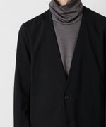 画像をギャラリービューアに読み込む, TTACHMENT アタッチメントのNY/CO STRETCH JERSEY COLLARLESS JACKET - BLACK 公式通販サイトsession福岡セレクトショップ
