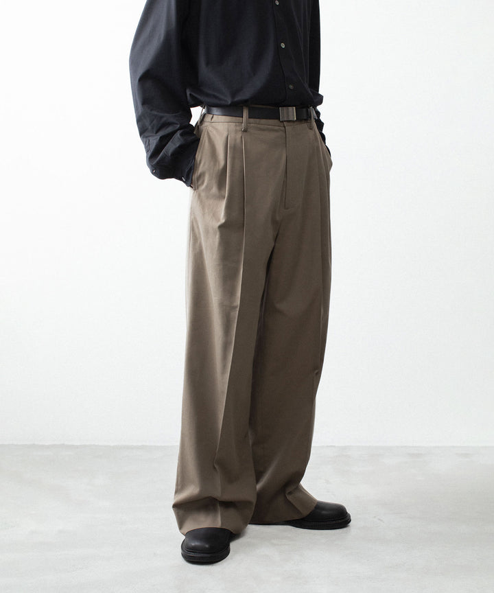 ssstein(シュタイン)のCOTTON RAYON EASY LONG WIDE TROUSERS - BEIGEの公式通販サイトsession福岡セレクトショップ
