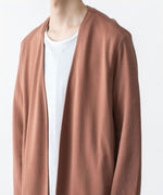 画像をギャラリービューアに読み込む, ATTACHMENT アタッチメントのCOTTON DOUBLE FACE COLLARLESS CARDIGAN - BROWNの公式通販サイトsession福岡セレクトショップ
