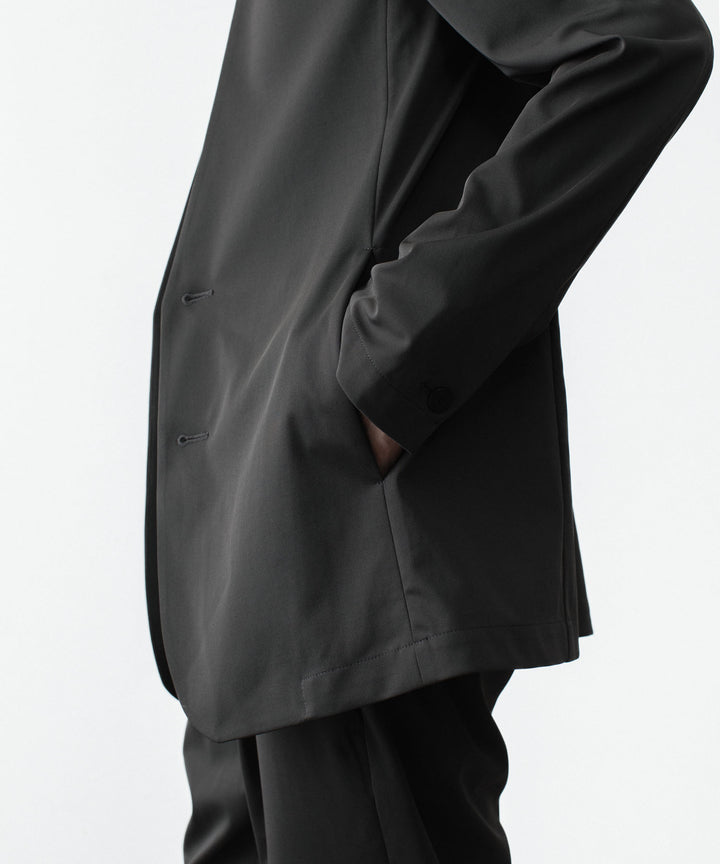 ATTACHMENT / EXCLUSIVE ITEMアタッチメントのLUCA MATTE TWIST COLLARLESS JKT - D.KHAKIの公式通販サイトsession福岡セレクトショップ