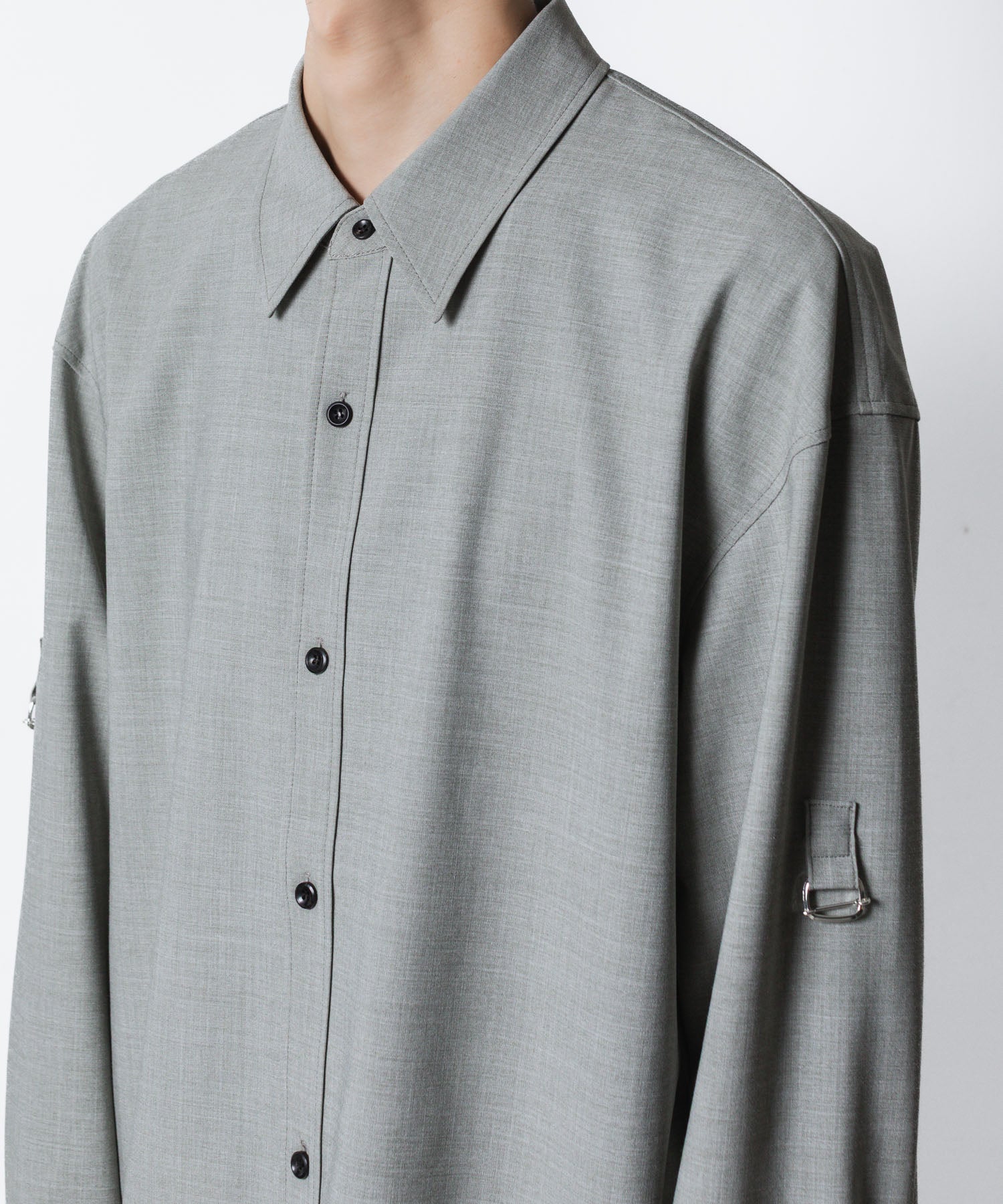 ATTACHMENT アタッチメントのPE/RY STRETCH TROPICAL STRAP SLEEVE L/S SHIRT - X.GREENの公式通販サイトsession福岡セレクトショップ