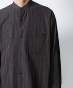 画像をギャラリービューアに読み込む, ATTACHMENT アタッチメントのCU/CO STRIPE TWILL BANDCOLLAR L/S SHIRT - S.GRAYの公式通販サイトsession福岡セレクトショップ
