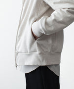 画像をギャラリービューアに読み込む, ATTACHMENT アタッチメントのCO STRETCH TERRY ZIP UP HOODIE - X.GRAYの公式通販サイトsession福岡セレクトショップ
