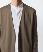 画像をギャラリービューアに読み込む, ATTACHMENT アタッチメントのCOTTON DOUBLE FACE COLLARLESS CARDIGAN - CAMELの公式通販サイトsession福岡セレクトショップ
