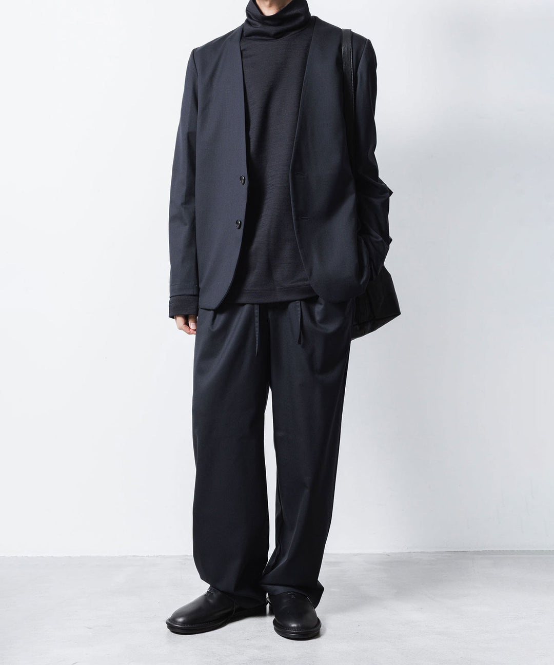 ATTACHMENT / EXCLUSIVE ITEM アタッチメントのWO/NYスムース ハイネックカットソー L/S - D.NAVYの公式通販サイトsession福岡セレクトショップ