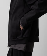 画像をギャラリービューアに読み込む, ATTACHMENT アタッチメントのCO/PE DOUBLE KNIT ZIP UP HOODIE - BLACK 公式通販サイトsession福岡セレクトショップ
