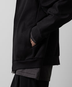 ATTACHMENT アタッチメントのCO/PE DOUBLE KNIT ZIP UP HOODIE - BLACK 公式通販サイトsession福岡セレクトショップ